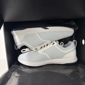 Travis Mathew Light Gray and White Athletic Sneakers